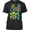 groot and baby yoda Miami Dolphins T-Shirt custom groot and baby yoda Miami Dolphins T Shirt custom