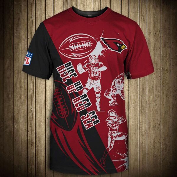 nfl Arizona Cardinals Graphic balls football 3d T shirt custom fan