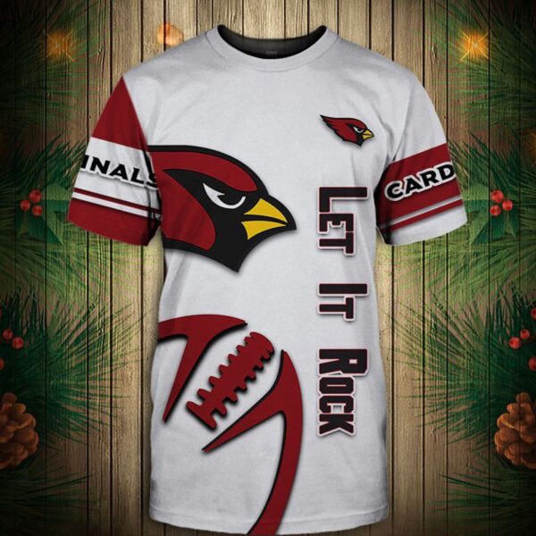 nfl Arizona Cardinals Graphic balls football 3d T shirt custom fan BRM