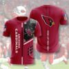 nfl Arizona Cardinals Performance football T-shirt 3D custom fan nfl Arizona Cardinals Performance football T shirt 3D custom fan