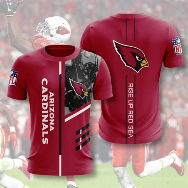 nfl Arizona Cardinals Performance football T shirt 3D custom fan