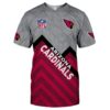 nfl Arizona Cardinals Short Sleeve football 3d T-shirt custom fan nfl Arizona Cardinals Short Sleeve football 3d T shirt custom fan