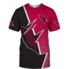 nfl Arizona Cardinals Zigzag graphic Summer football 3d T-shirt custom fan nfl Arizona Cardinals Zigzag graphic Summer football 3d T shirt custom fan