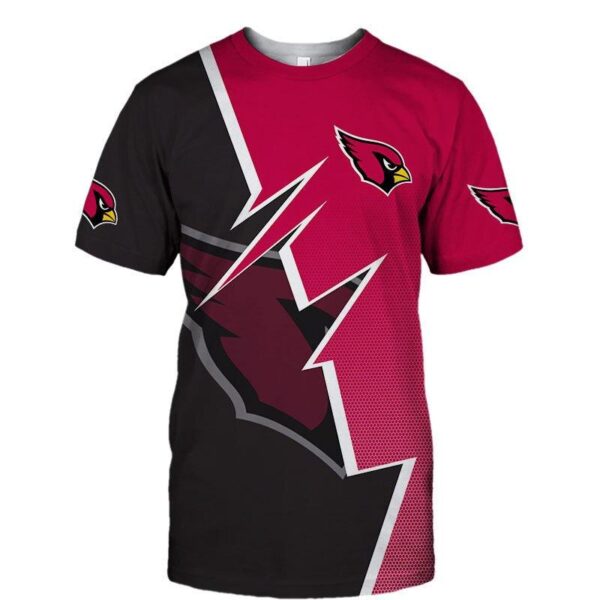 nfl Arizona Cardinals Zigzag graphic Summer football 3d T shirt custom fan