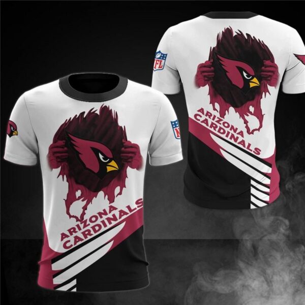 nfl Arizona Cardinals cool graphic football 3d T shirt custom fan