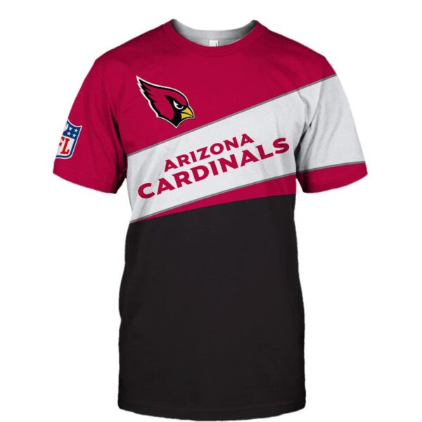 nfl Arizona Cardinals new style football T Shirt 3D custom fan