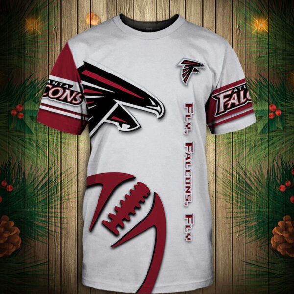 nfl Atlanta Falcons Graphic balls football 3d T shirt custom fan