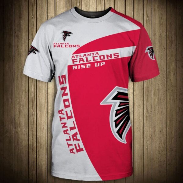 nfl Atlanta Falcons Rise up slogan football T shirt 3D custom fan