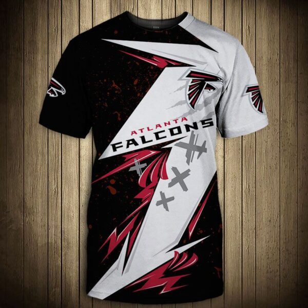 nfl Atlanta Falcons Thunder graphic football 3d T shirt custom fan