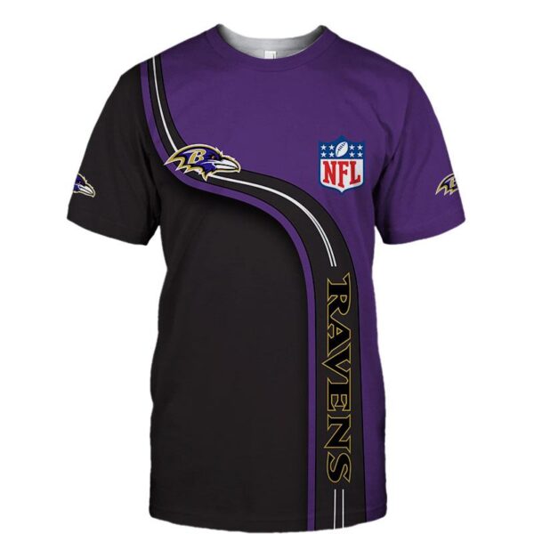nfl Baltimore Ravens football 3d T shirt custom fan
