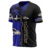 nfl Baltimore Ravens graphic heart ECG line football 3d T-shirt custom fan nfl Baltimore Ravens graphic heart ECG line football 3d T shirt custom fan