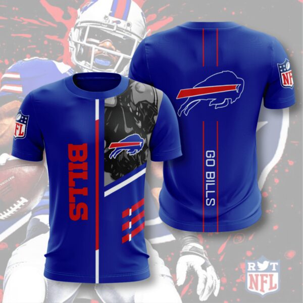 nfl Buffalo Bills Go Bills football T shirt 3D custom fan