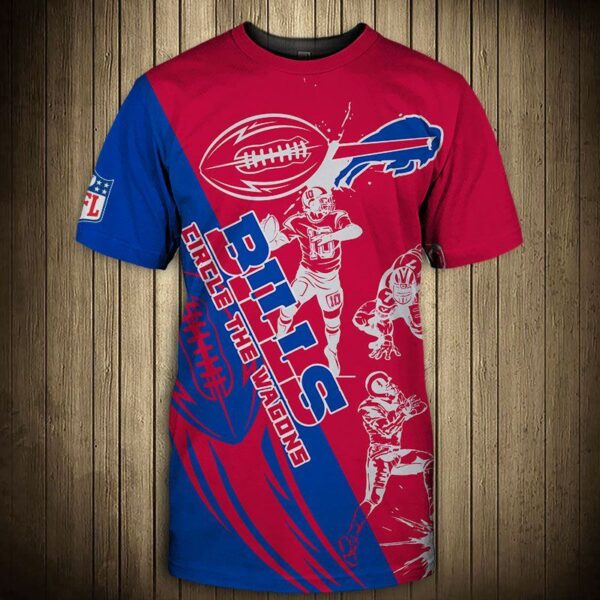 nfl Buffalo Bills Graphic Cartoon player football 3d T shirt custom fan