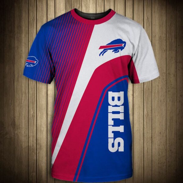 nfl Buffalo Bills Short Sleeve O Neck football T shirt 3D custom fan