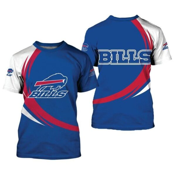 nfl Buffalo Bills curve Style football 3d T shirt custom fan