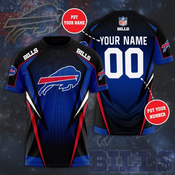 nfl Buffalo Bills football T shirt 3D Custom Your Name 01