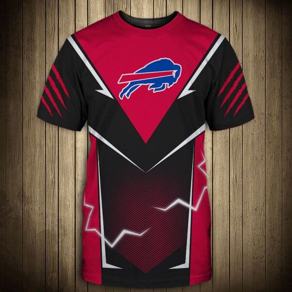 nfl Buffalo Bills lightning graphic football 3d T shirts custom fan