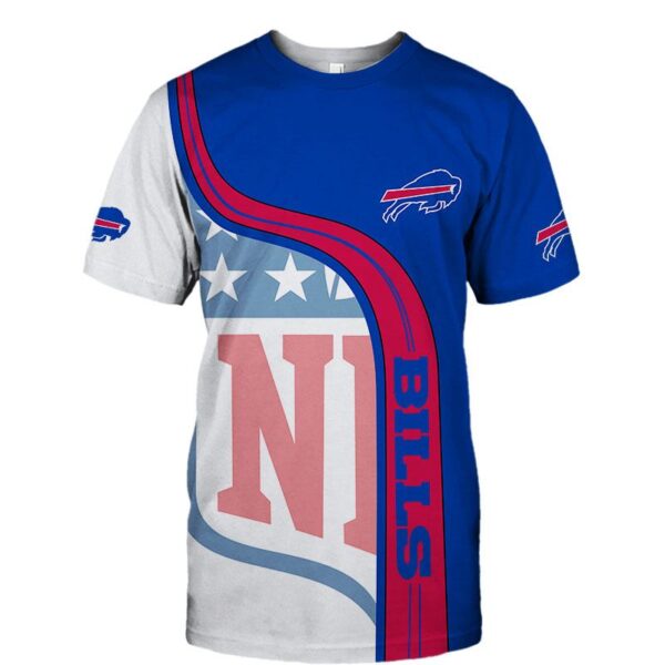 nfl Buffalo Bills summer football T shirt 3D custom fan