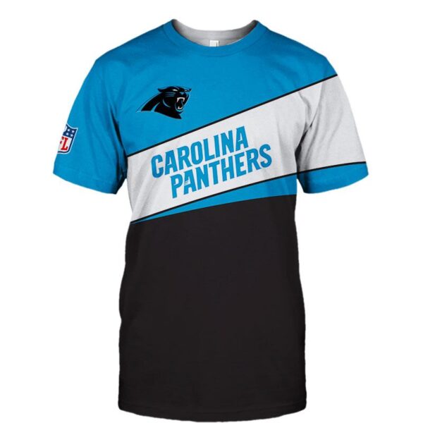 nfl Carolina Panthers 3D new style football T shirt custom fan