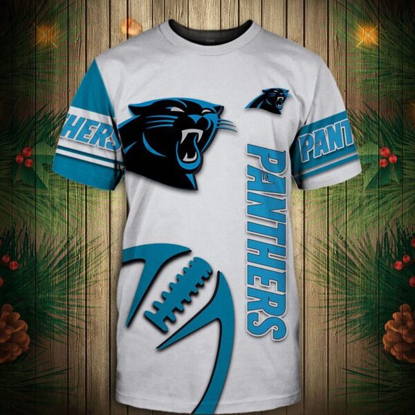 nfl Carolina Panthers Graphic balls football 3d T shirt custom fan