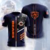 nfl Chicago Bears Performance football T shirt 3D custom fan