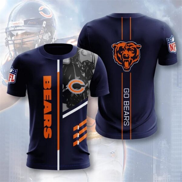 nfl Chicago Bears Performance football T shirt 3D custom fan