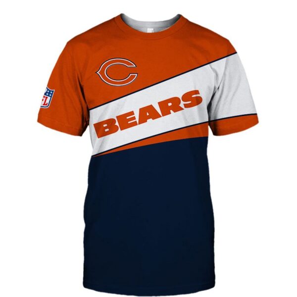 nfl Chicago Bears new style football T shirt 3D custom fan