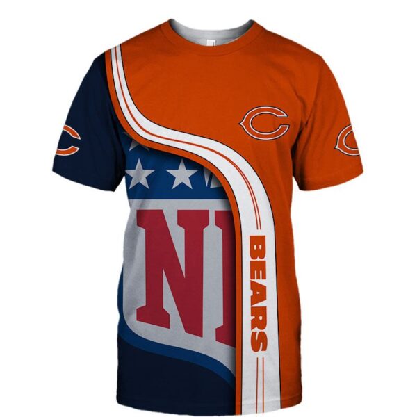 nfl Chicago Bears summer football T shirt 3D custom fan