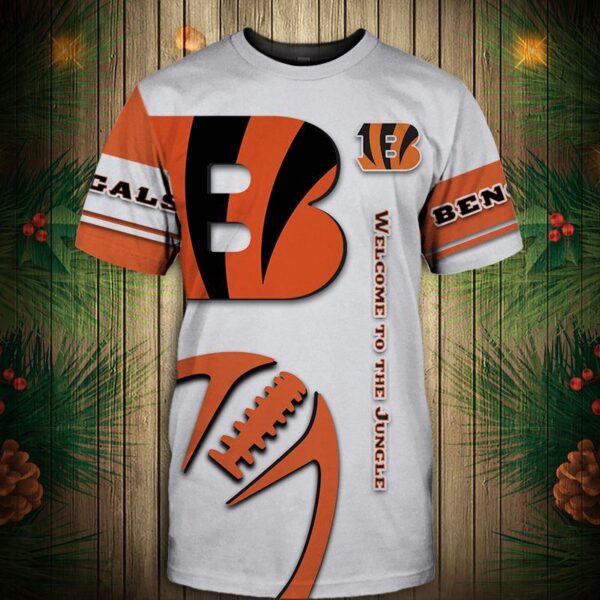 nfl Cincinnati Bengals Graphic balls football 3d t shirt custom fan
