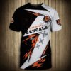 nfl Cincinnati Bengals Thunder graphic football 3d T-shirt custom fan nfl Cincinnati Bengals Thunder graphic football 3d T shirt custom fan