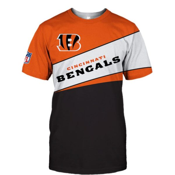 nfl Cincinnati Bengals new style football T shirt 3D custom fan