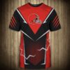 nfl Cleveland Browns lightning graphic football 3d T shirts custom fan