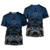 nfl Cowboys halloween skull 3d t-shirt for fans nfl Cowboys halloween skull 3d t shirt for fans
