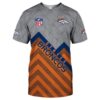 nfl Denver Broncos Short Sleeve football 3d T shirt custom fan
