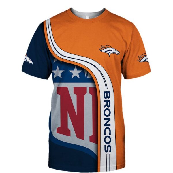 nfl Denver Broncos football T shirt 3D custom fan Copy