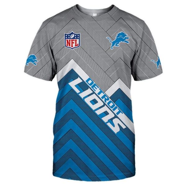 nfl Detroit Lions Short Sleeve football 3d T shirt custom