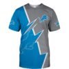 nfl Detroit Lions Zigzag graphic Summer football 3d T-shirt custom fan nfl Detroit Lions Zigzag graphic Summer football 3d T shirt custom fan