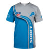 nfl Detroit Lions football 3d T-shirt custom fan nfl Detroit Lions football 3d T shirt custom fan