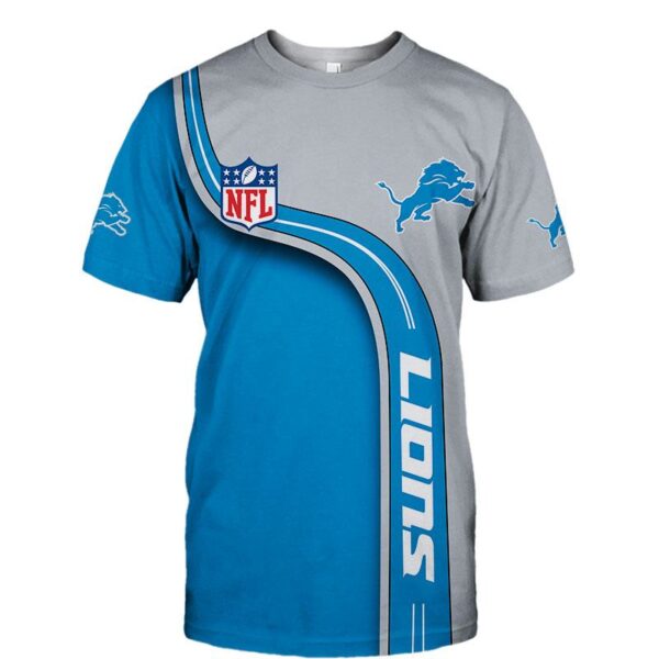nfl Detroit Lions football 3d T shirt custom fan
