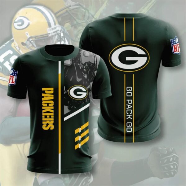nfl Green Bay Packers Performance football T shirt 3D custom fan