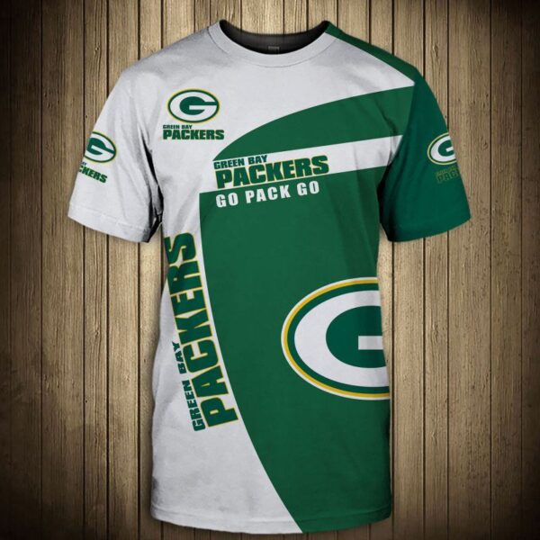nfl Green Bay Packers go pack go football T shirt 3D custom fan