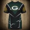 nfl Green Bay Packers lightning graphic football 3d T shirts custom fan