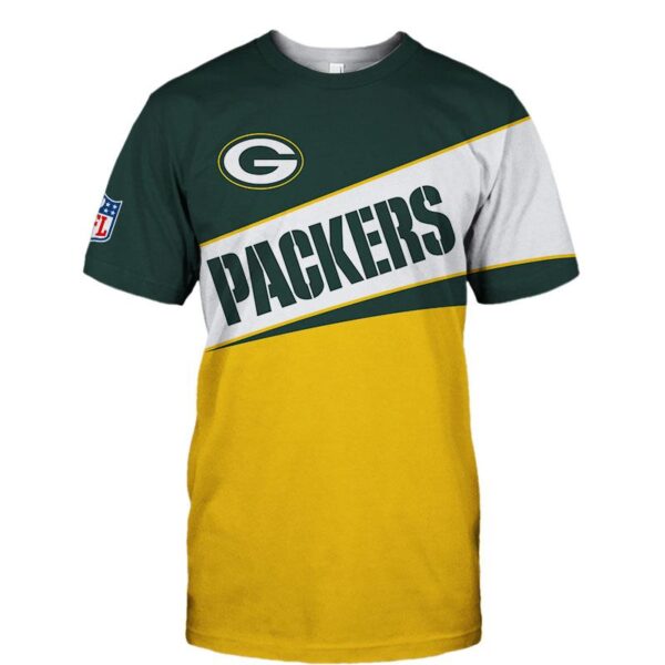nfl Green Bay Packers new style football T shirt 3D custom fan