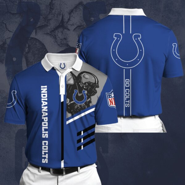 nfl Indianapolis Colts football 3d Polo shirt custom For Fan