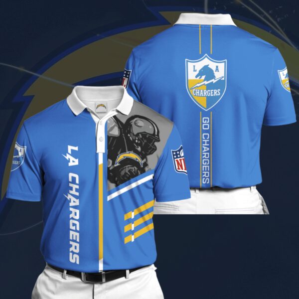 nfl Los Angeles Chargers football 3d Polo Shirt custom For Fan