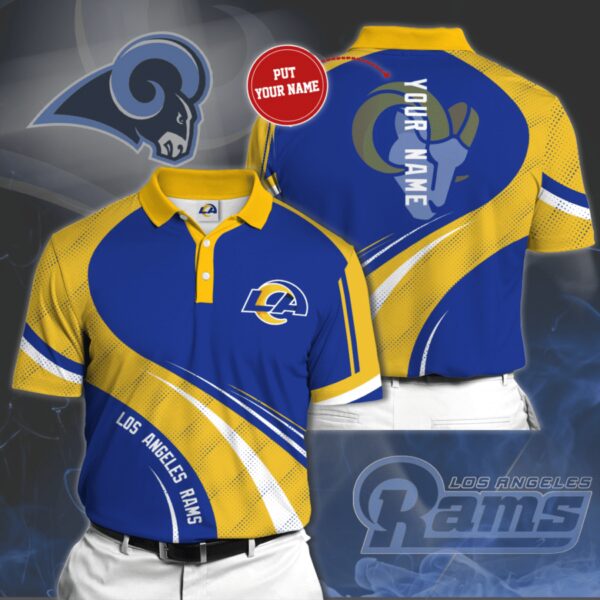 nfl Los Angeles Rams football 3d Polo Shirt custom For Fan