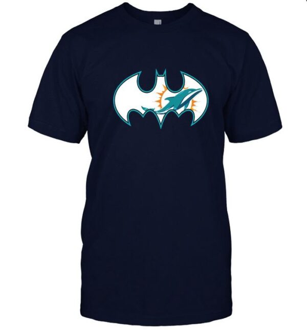 nfl Miami Dolphins T Shirts custom Batman Mashup For Fans
