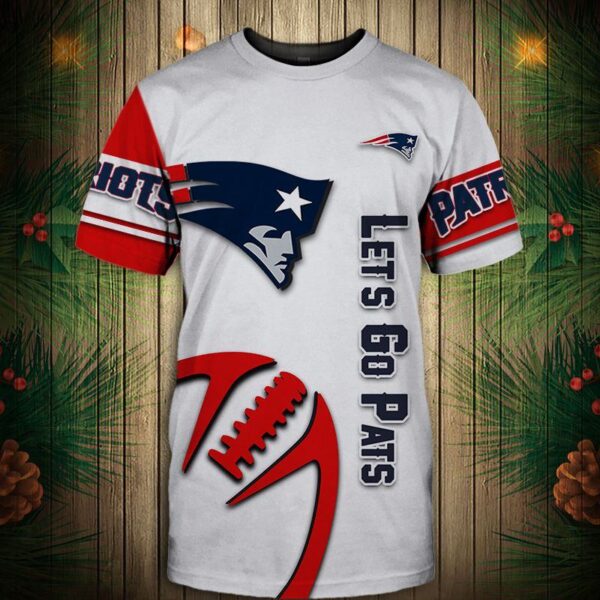 nfl New England Patriots Graphic balls football 3d T shirt custom fan