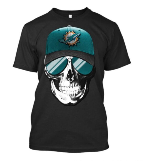 nfl agent Skull Miami Dolphins football T Shirt custom