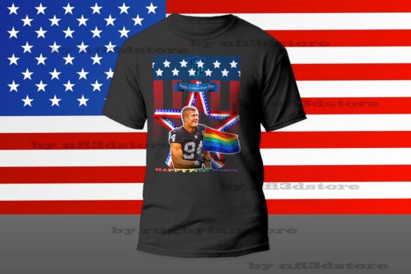 nfl happy pride month and independence day t shirt custom gift fan